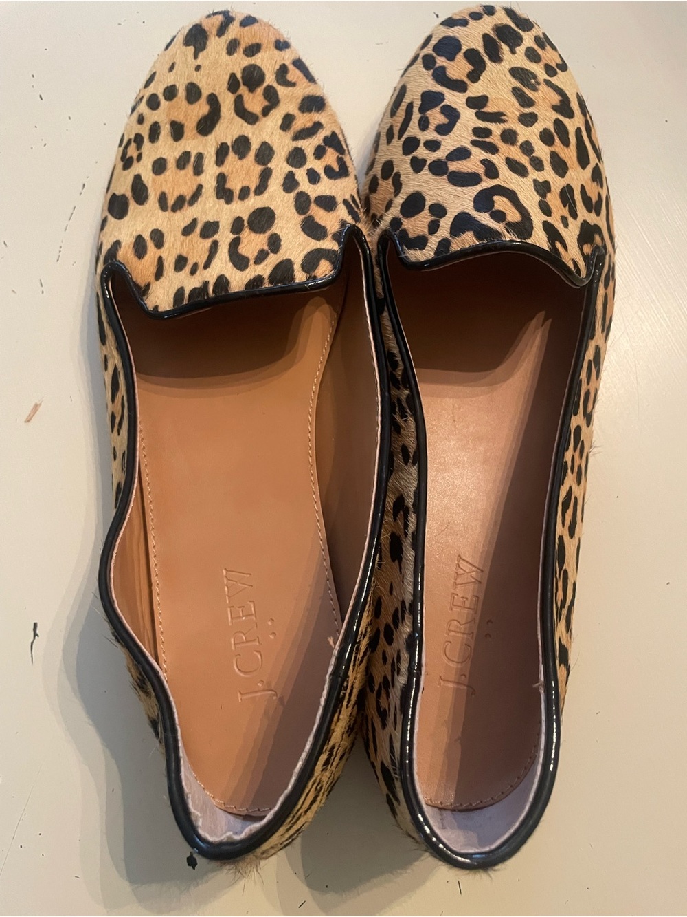 J. Crew Leopard-Print Women’s Loafers in Tan and Black
